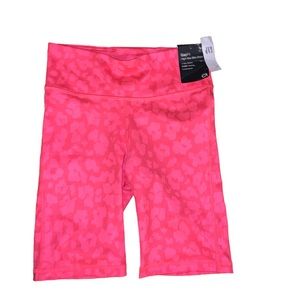 GapFit Pink High Rise Bike Shorts 4-Stretch Dry Wicking Compression Size XS NWT